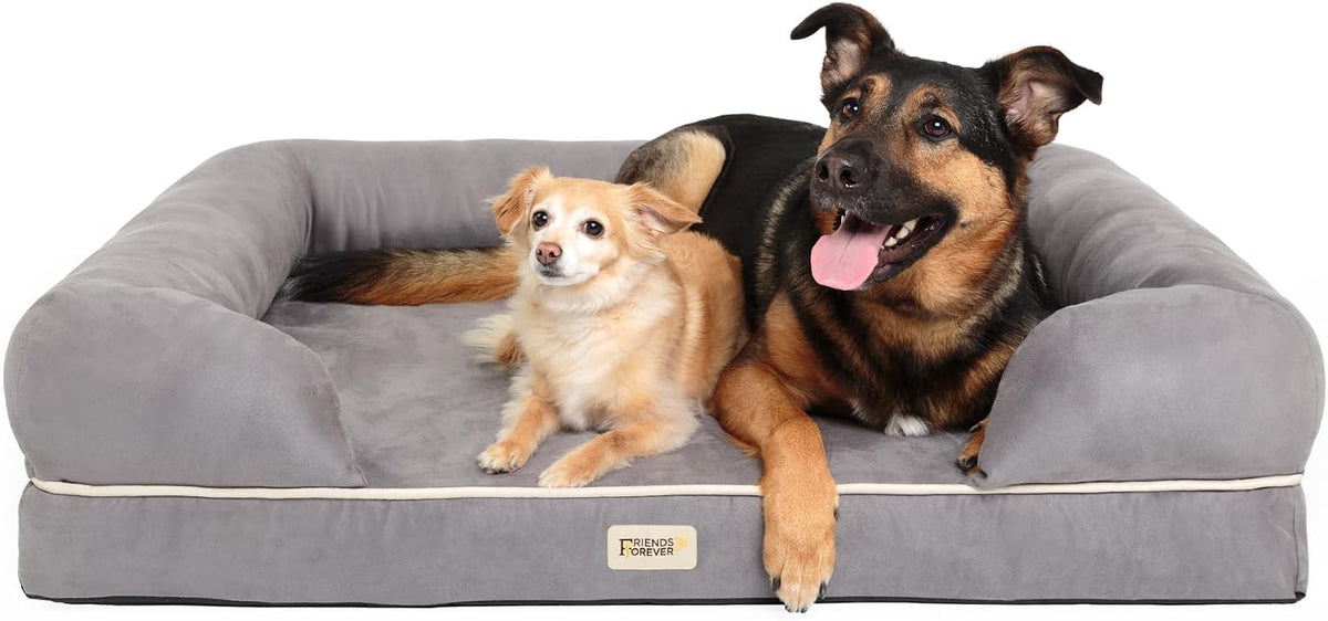 Friends Forever Orthopedic Dog Bed XL Chester Grey
